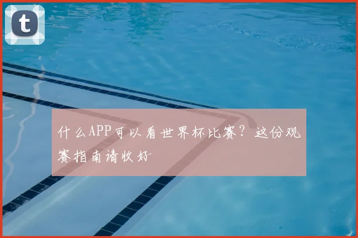 什么APP可以看世界杯比赛？这份观赛指南请收好