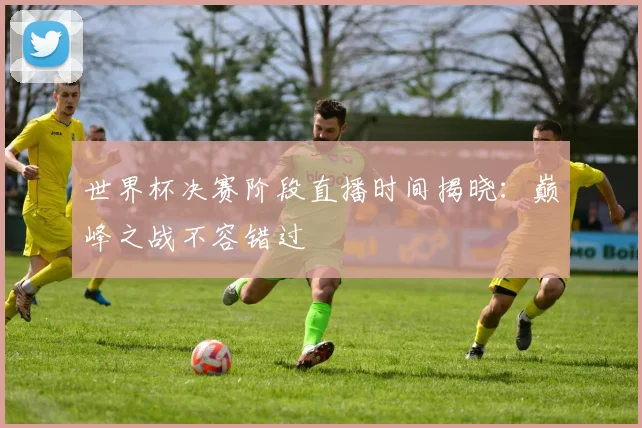 世界杯决赛阶段直播时间揭晓：巅峰之战不容错过